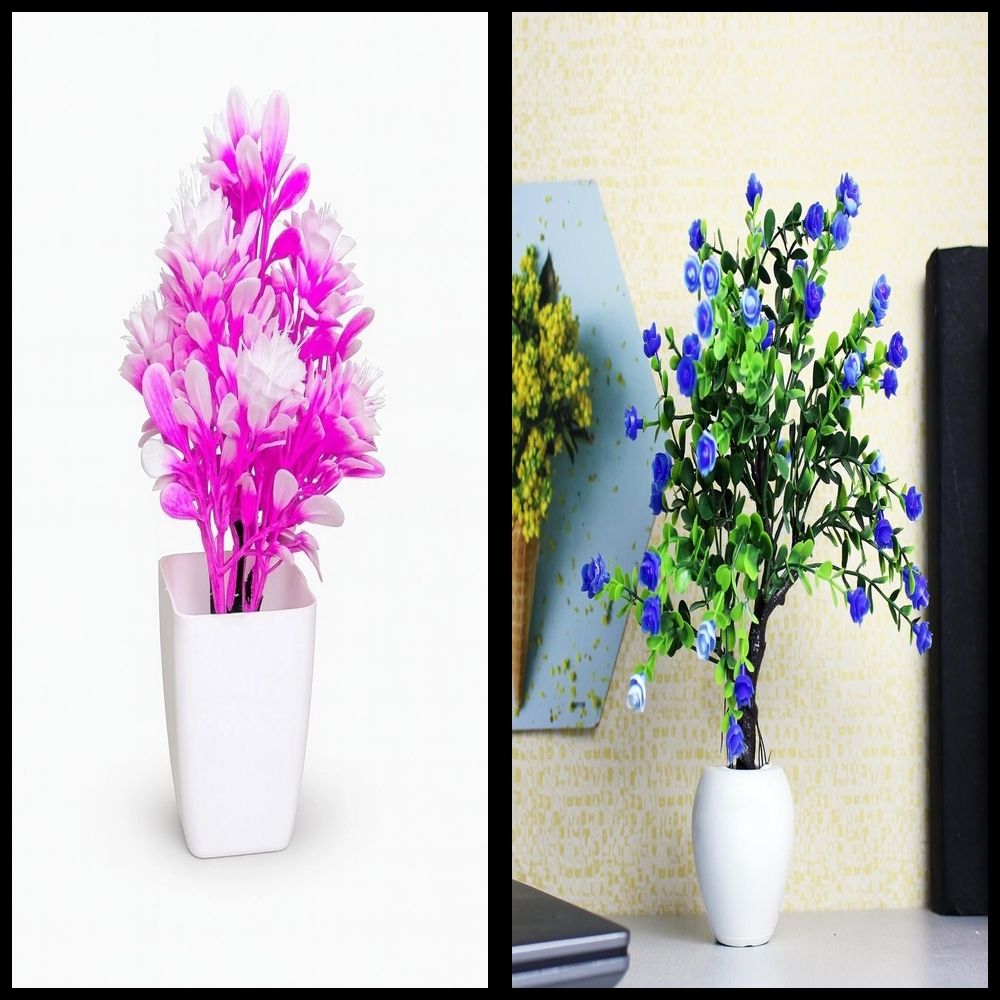 nexat Artificial Plant with Pot for Decoration of LivingRoom, Showcase or Office Table Bonsai Wild Artificial Plant with Pot-picture-11