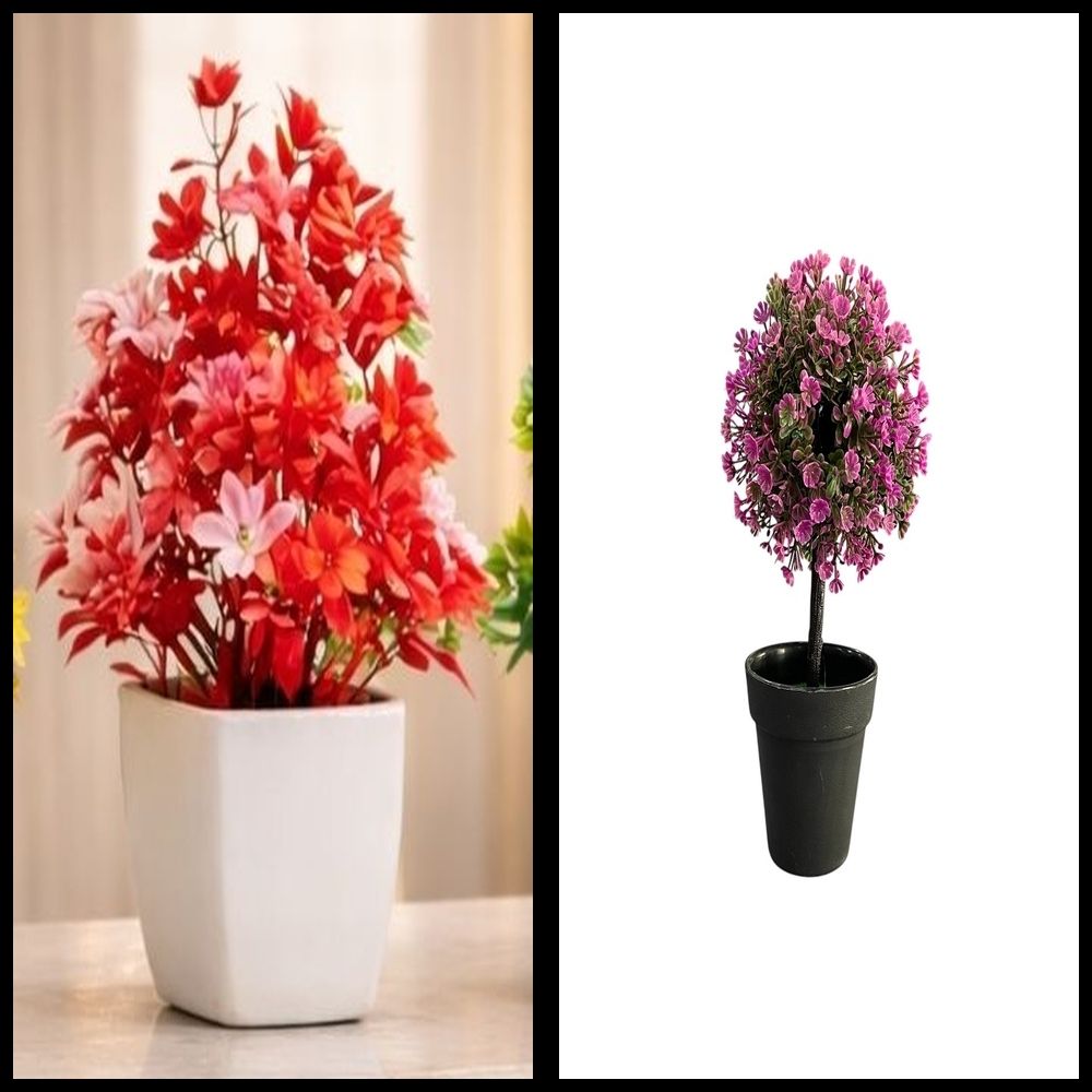 nexat Artificial Plant with Pot for Decoration of LivingRoom, Showcase or Office Table Bonsai Wild Artificial Plant with Pot-picture-21