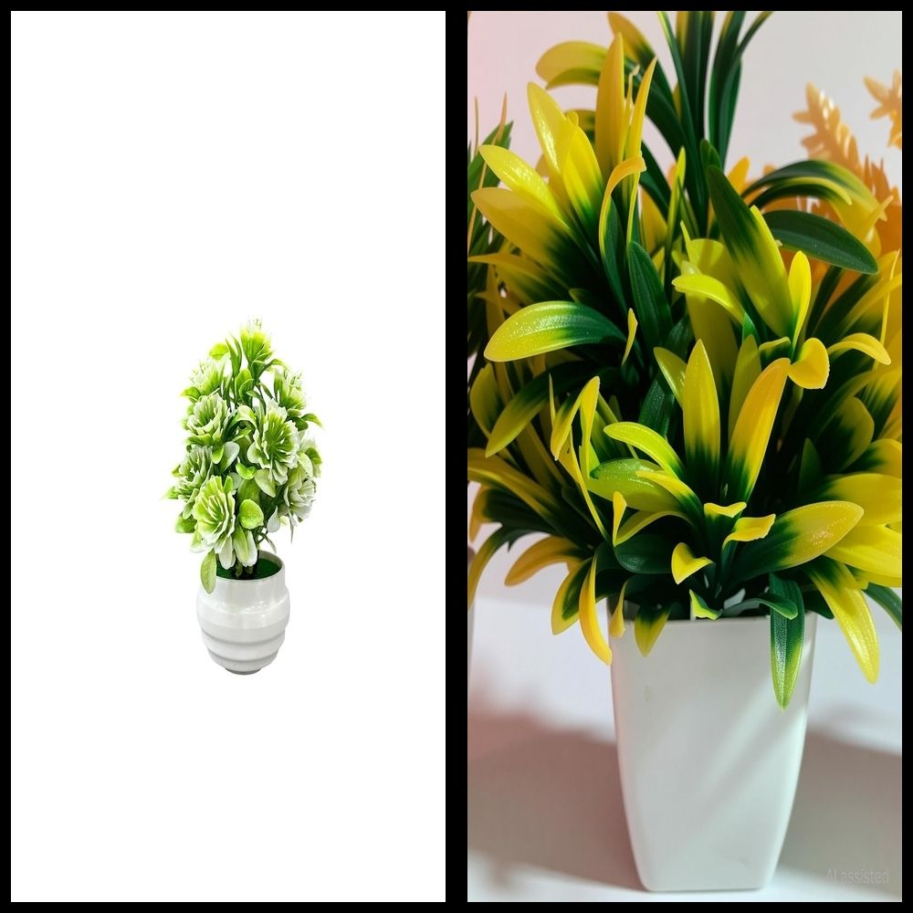 nexat Artificial Plant with Pot for Decoration of LivingRoom, Showcase or Office Table Bonsai Wild Artificial Plant with Pot-picture-30