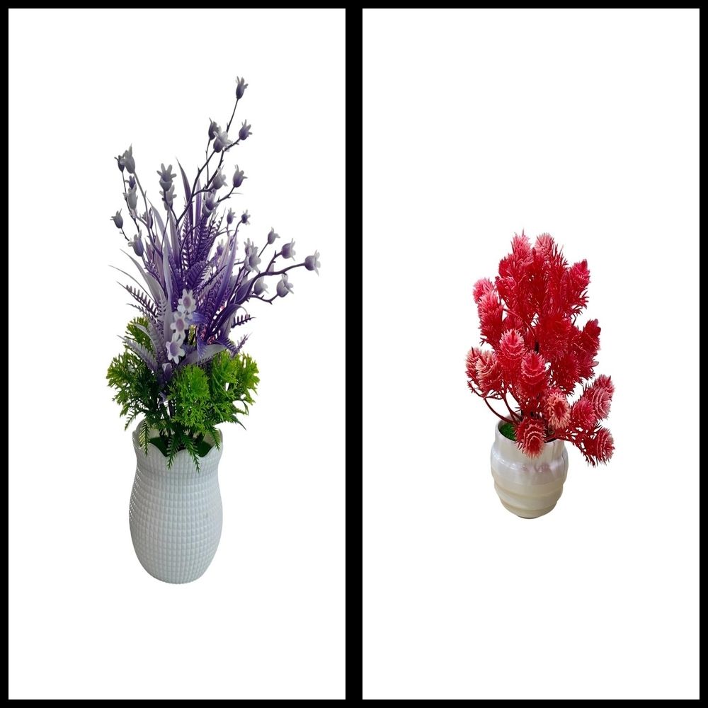 nexat Artificial Plant with Pot for Decoration of LivingRoom, Showcase or Office Table Bonsai Wild Artificial Plant with Pot-picture-0
