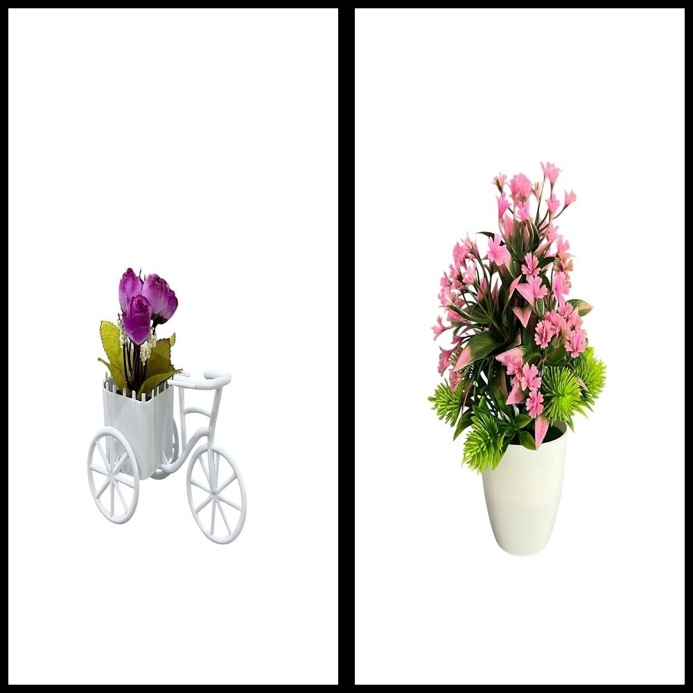 nexat Artificial Plant with Pot for Decoration of LivingRoom, Showcase or Office Table Bonsai Wild Artificial Plant with Pot-picture-16