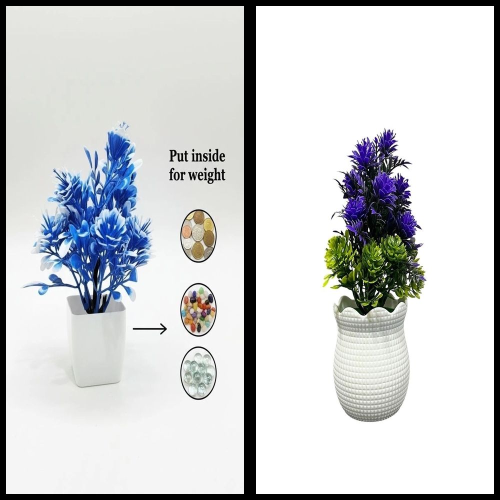 lakhaji Artificial Plant with Pot for Decoration of LivingRoom, Showcase or Office Table Bonsai Wild Artificial Plant with Pot-picture-16