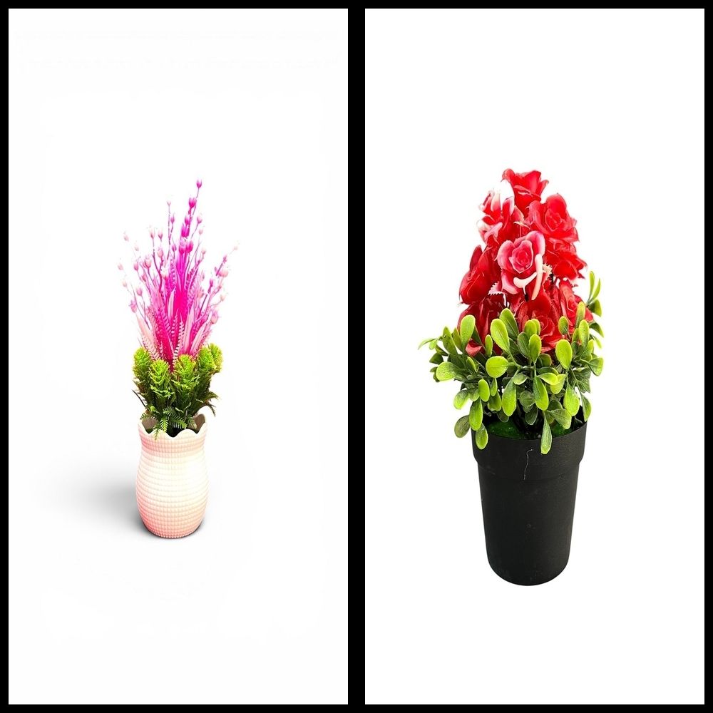 nexat Artificial Plant with Pot for Decoration of LivingRoom, Showcase or Office Table Bonsai Wild Artificial Plant with Pot-picture-48