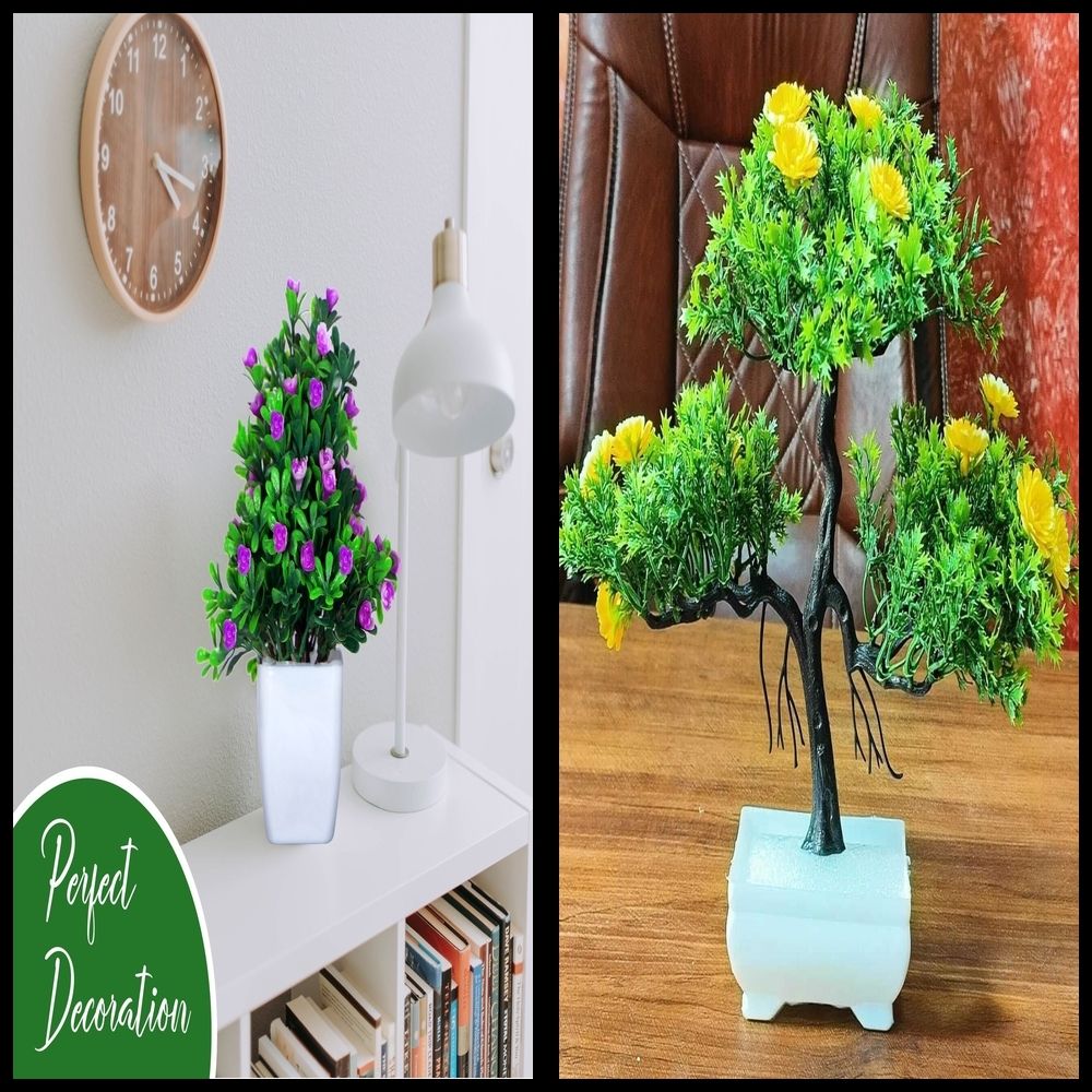 lakhaji Artificial Plant with Pot for Decoration of LivingRoom, Showcase or Office Table Bonsai Wild Artificial Plant with Pot-picture-10