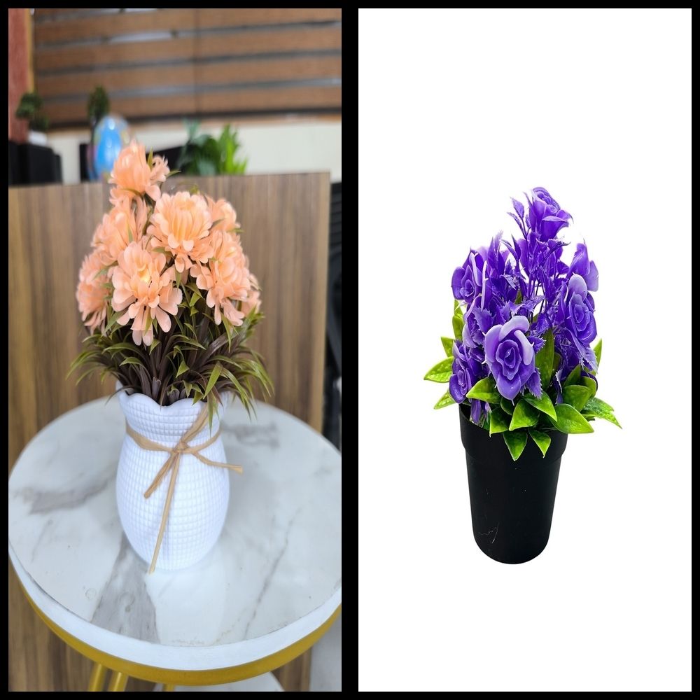 nexat Artificial Plant with Pot for Decoration of LivingRoom, Showcase or Office Table Bonsai Wild Artificial Plant with Pot-picture-15