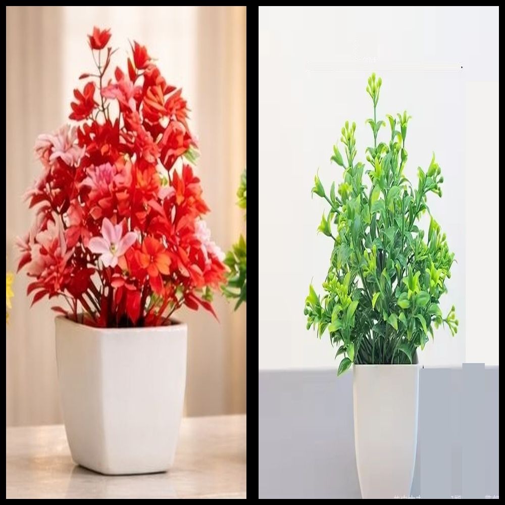 lakhaji Artificial Plant with Pot for Decoration of LivingRoom, Showcase or Office Table Bonsai Wild Artificial Plant with Pot-picture-36