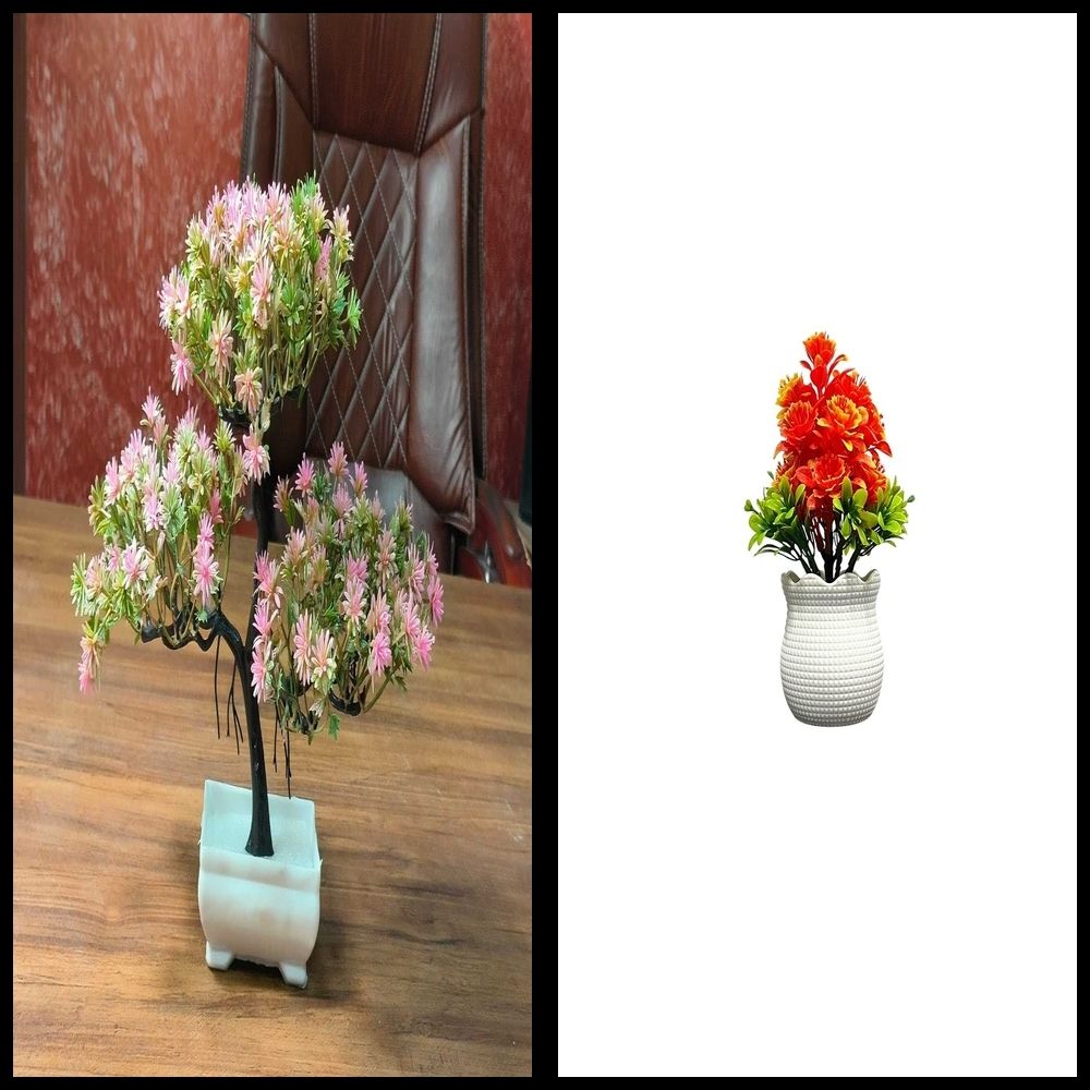 nexat Artificial Plant with Pot for Decoration of LivingRoom, Showcase or Office Table Bonsai Wild Artificial Plant with Pot-picture-43
