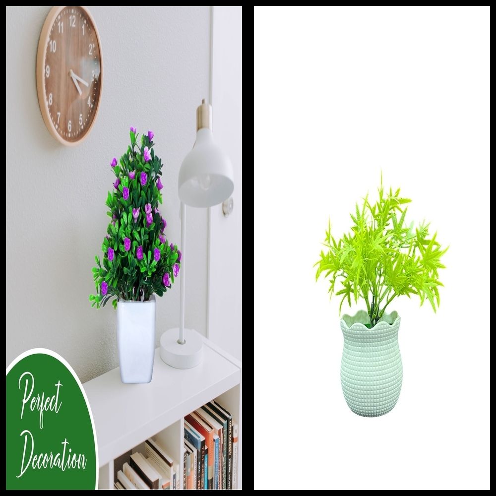 nexat Artificial Plant with Pot for Decoration of LivingRoom, Showcase or Office Table Bonsai Wild Artificial Plant with Pot-picture-20