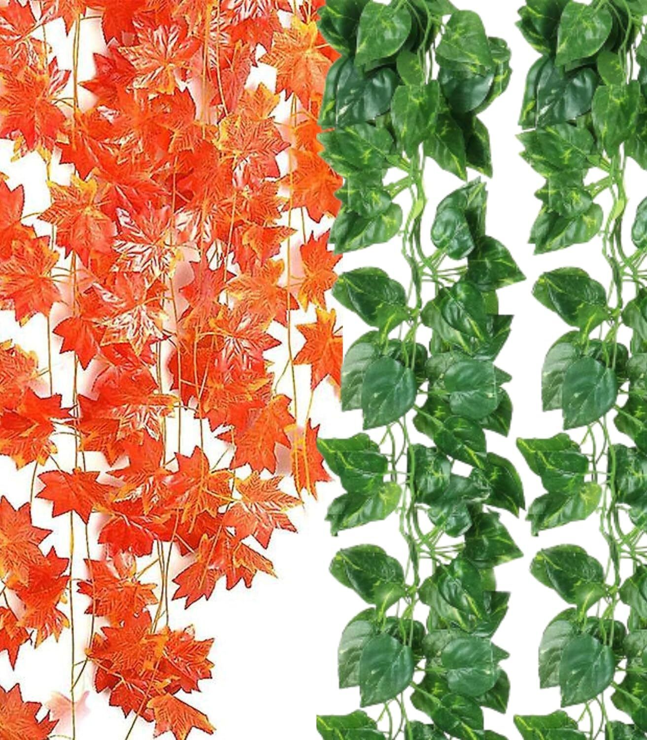 mimicrops Artificial Money Plant Ivy Vine 6ft Hanging Creeper Wall Roof Decor 8 Pcs Artificial Plant-picture-11