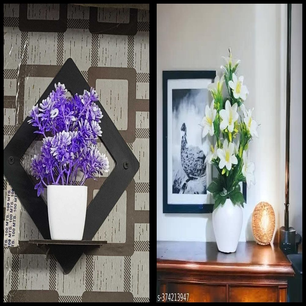 lakhaji Artificial Plant with Pot for Decoration of LivingRoom, Showcase or Office Table Bonsai Wild Artificial Plant with Pot-picture-44