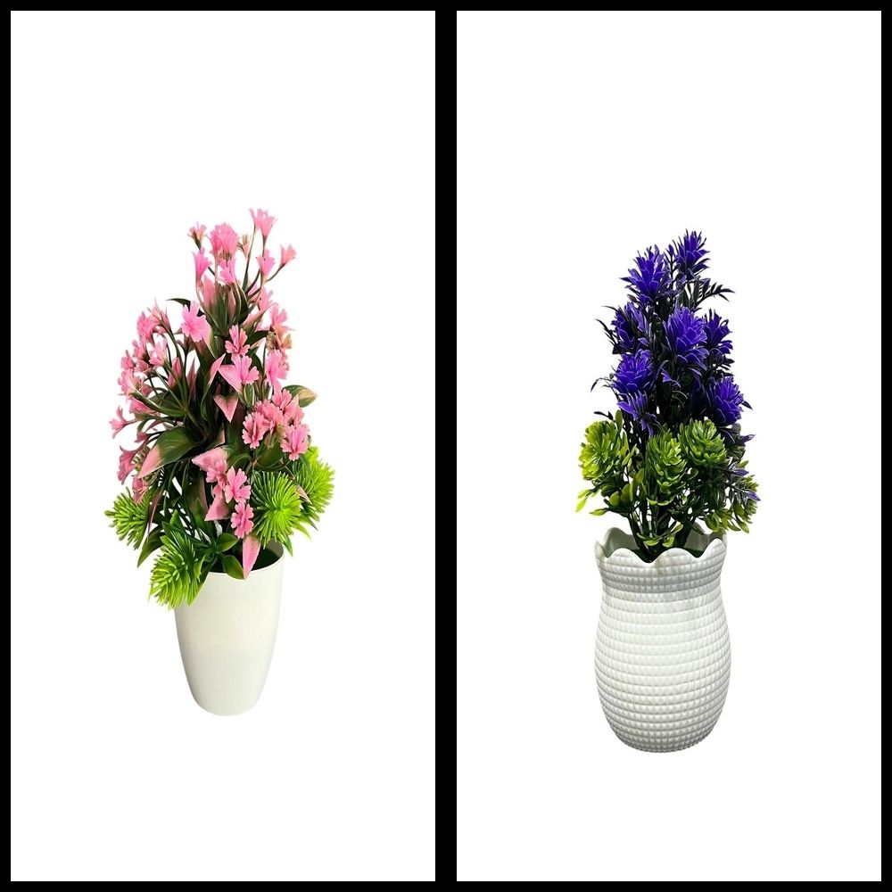 nexat Artificial Plant with Pot for Decoration of LivingRoom, Showcase or Office Table Bonsai Wild Artificial Plant with Pot-picture-8