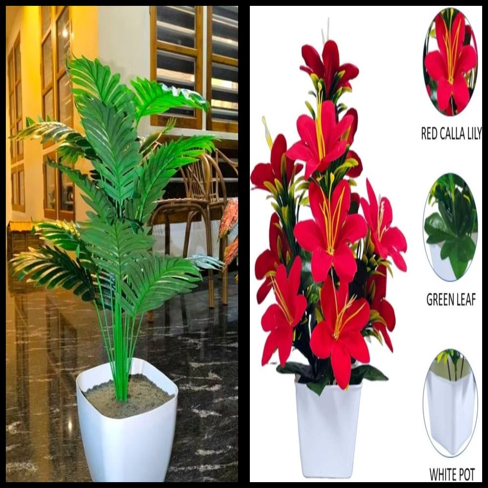 lakhaji Artificial Plant with Pot for Decoration of LivingRoom, Showcase or Office Table Bonsai Wild Artificial Plant with Pot-picture-46