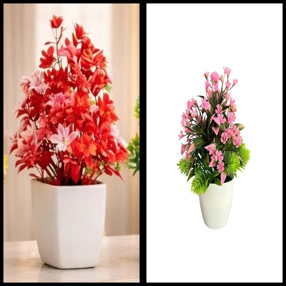 lakhaji Artificial Plant with Pot for Decoration of LivingRoom, Showcase or Office Table Bonsai Wild Artificial Plant with Pot-picture-7