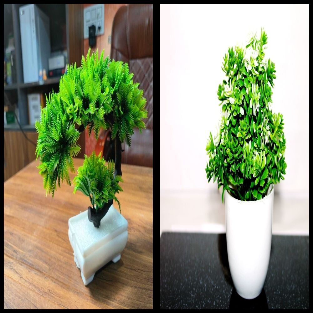 lakhaji Artificial Plant with Pot for Decoration of LivingRoom, Showcase or Office Table Bonsai Wild Artificial Plant with Pot-picture-32