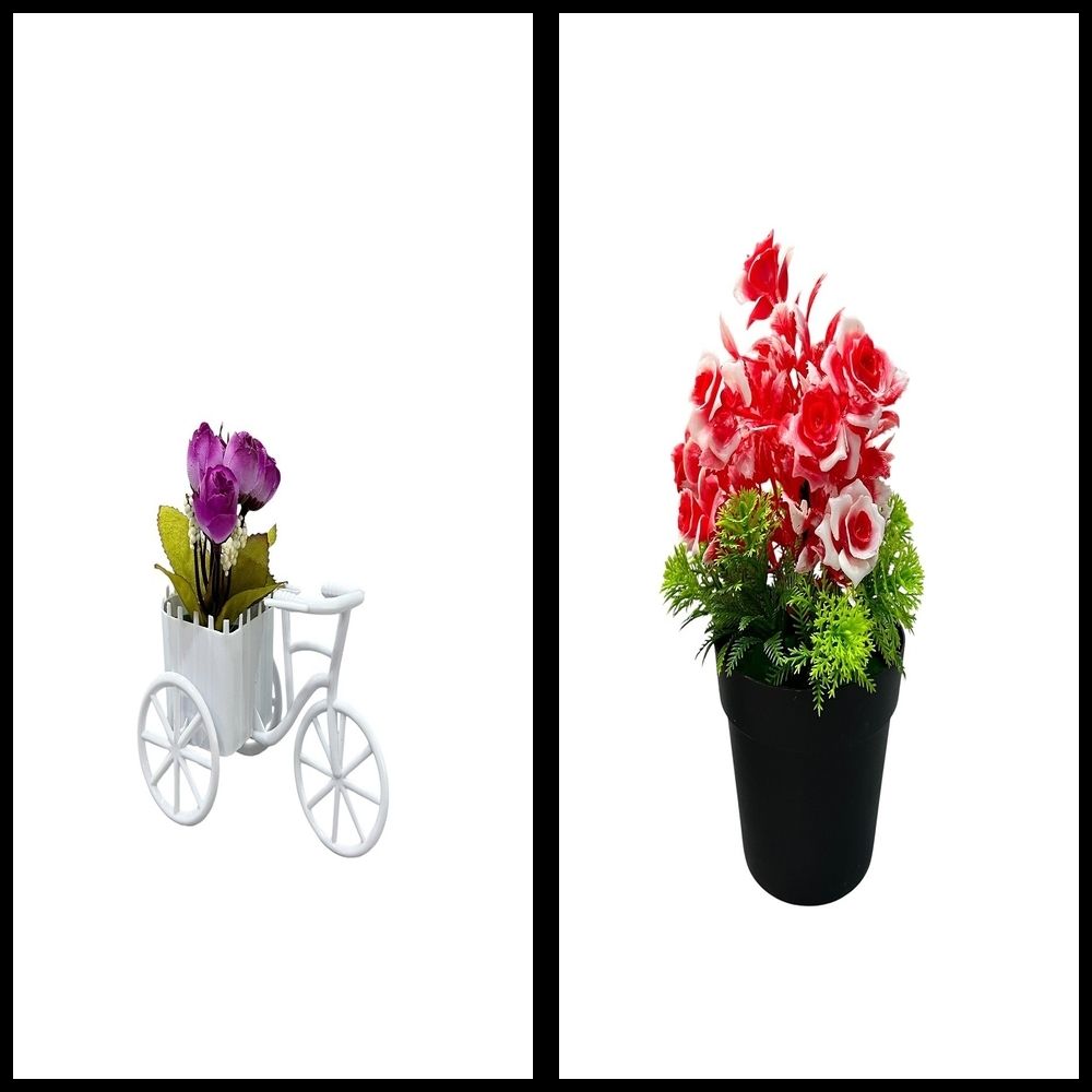 lakhaji Artificial Plant with Pot for Decoration of LivingRoom, Showcase or Office Table Bonsai Wild Artificial Plant with Pot-picture-45