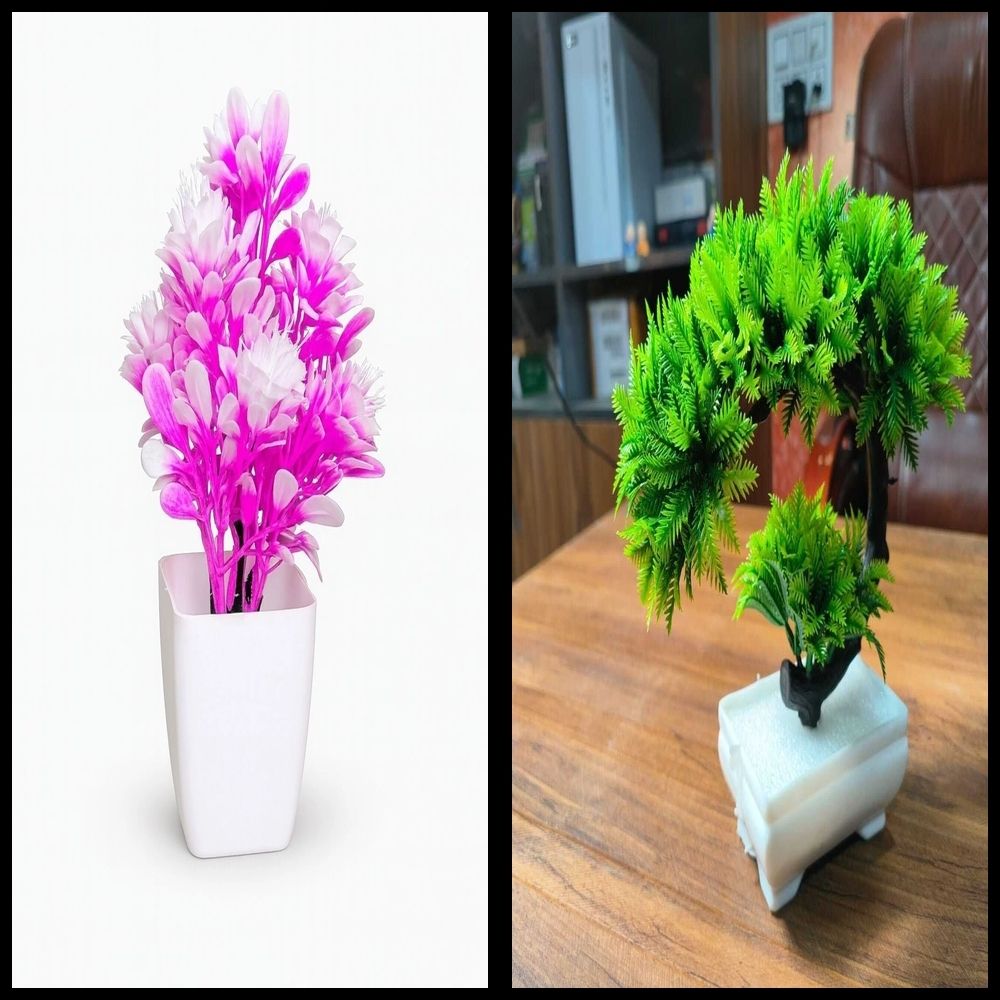 lakhaji Artificial Plant with Pot for Decoration of LivingRoom, Showcase or Office Table Bonsai Wild Artificial Plant with Pot-picture-21