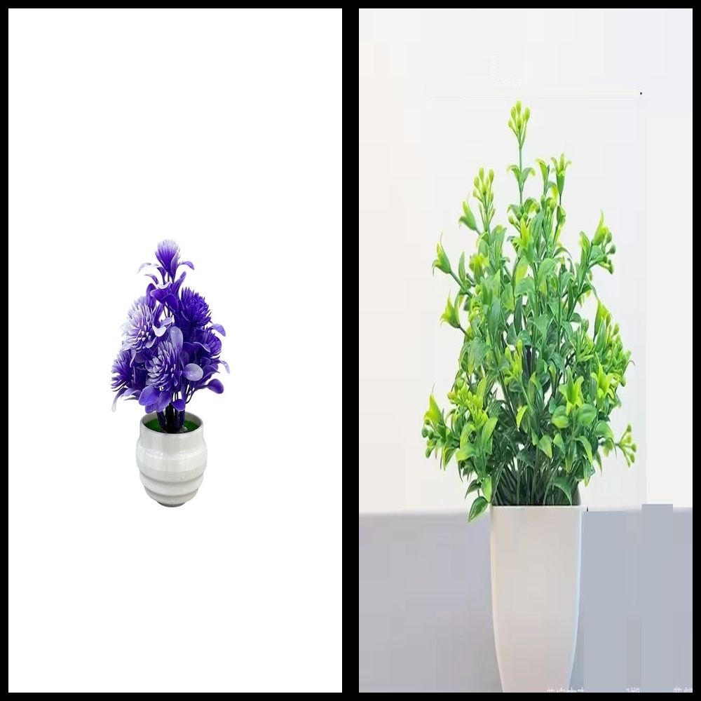 nexat Artificial Plant with Pot for Decoration of LivingRoom, Showcase or Office Table Bonsai Wild Artificial Plant with Pot-picture-33
