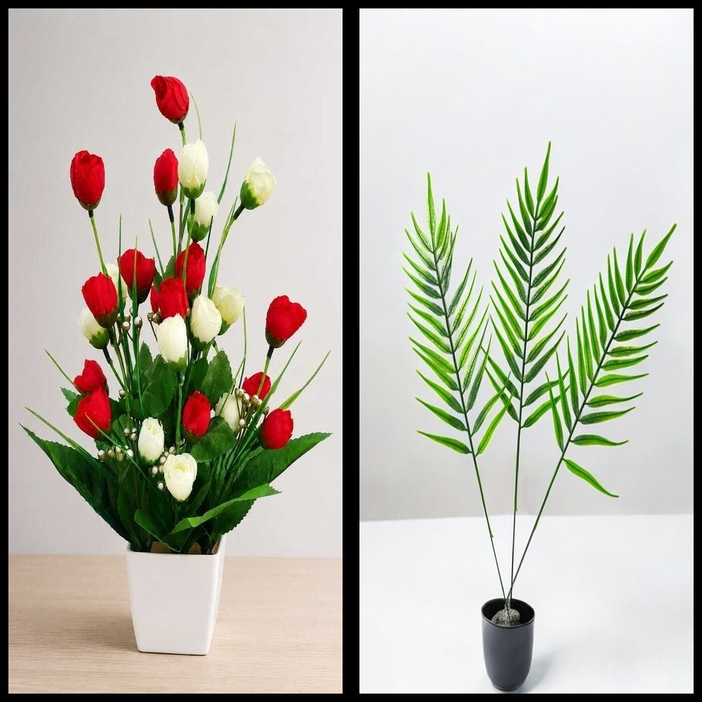 nexat Artificial Plant with Pot for Decoration of LivingRoom, Showcase or Office Table Bonsai Wild Artificial Plant with Pot-picture-14