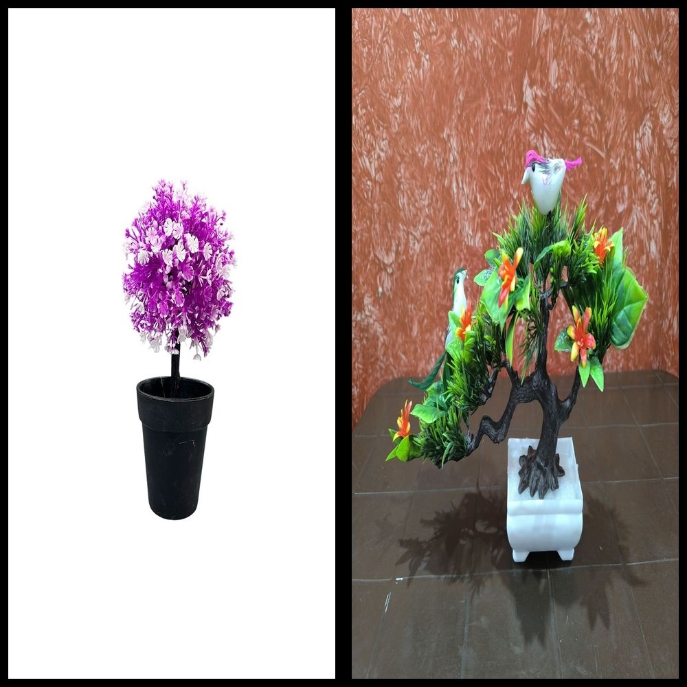 nexat Artificial Plant with Pot for Decoration of LivingRoom, Showcase or Office Table Bonsai Wild Artificial Plant with Pot-picture-31