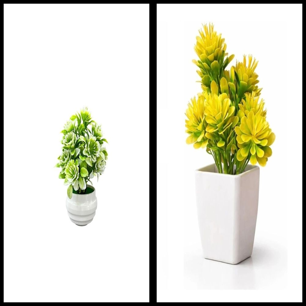 nexat Artificial Plant with Pot for Decoration of LivingRoom, Showcase or Office Table Bonsai Wild Artificial Plant with Pot-picture-29