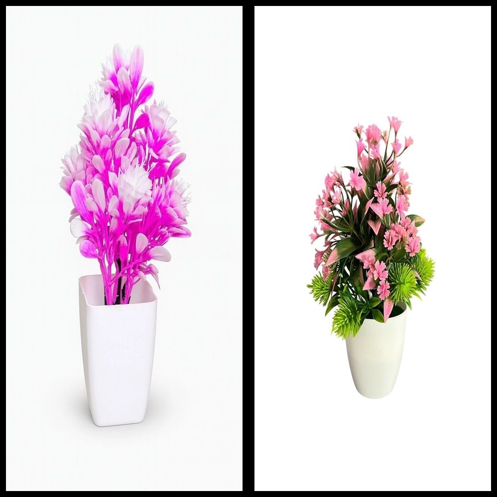 nexat Artificial Plant with Pot for Decoration of LivingRoom, Showcase or Office Table Bonsai Wild Artificial Plant with Pot-picture-1