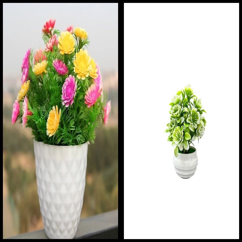 nexat Artificial Plant with Pot for Decoration of LivingRoom, Showcase or Office Table Bonsai Wild Artificial Plant with Pot-picture-33