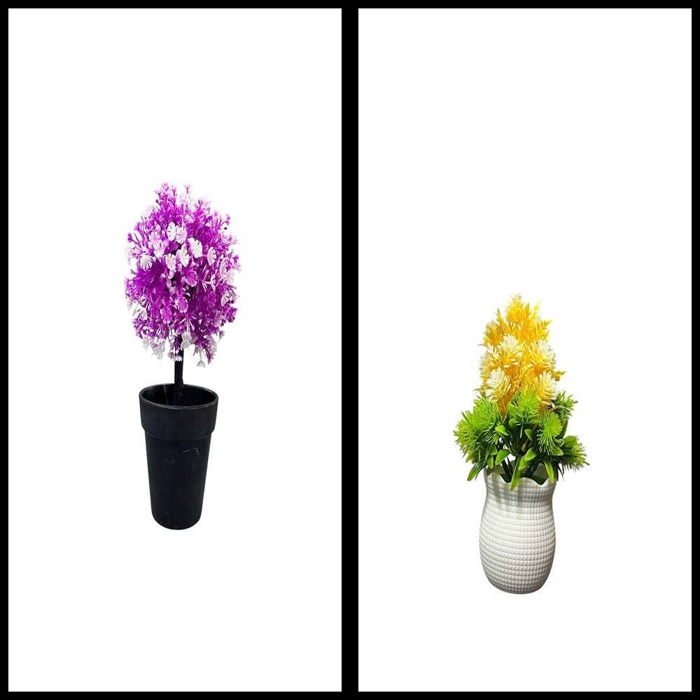 nexat Artificial Plant with Pot for Decoration of LivingRoom, Showcase or Office Table Bonsai Wild Artificial Plant with Pot-picture-6