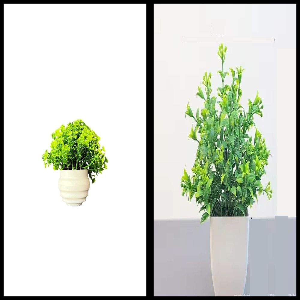 nexat Artificial Plant with Pot for Decoration of LivingRoom, Showcase or Office Table Bonsai Wild Artificial Plant with Pot-picture-35