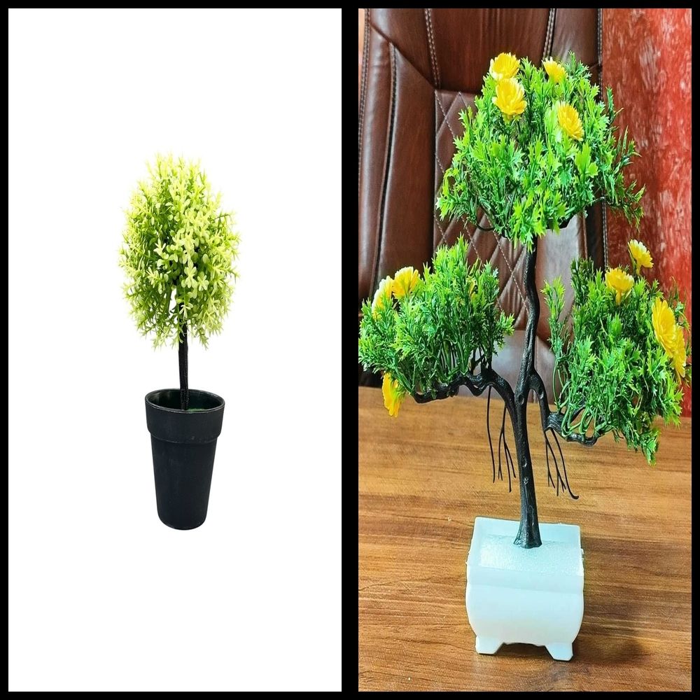 nexat Artificial Plant with Pot for Decoration of LivingRoom, Showcase or Office Table Bonsai Wild Artificial Plant with Pot-picture-40