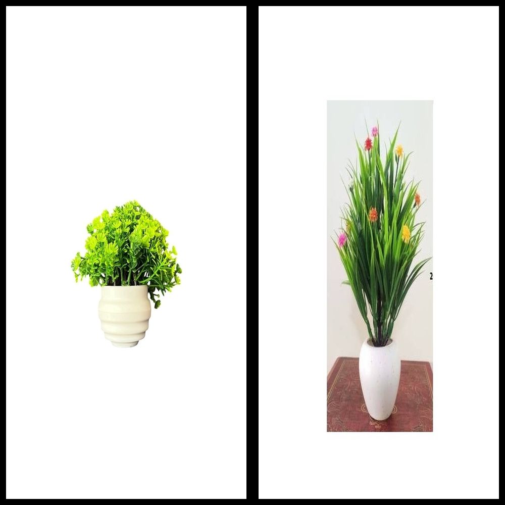 nexat Artificial Plant with Pot for Decoration of LivingRoom, Showcase or Office Table Bonsai Wild Artificial Plant with Pot-picture-47