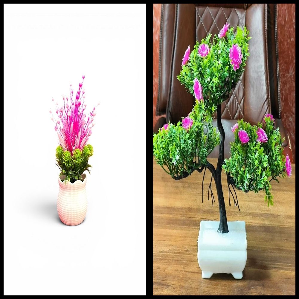 nexat Artificial Plant with Pot for Decoration of LivingRoom, Showcase or Office Table Bonsai Wild Artificial Plant with Pot-picture-24