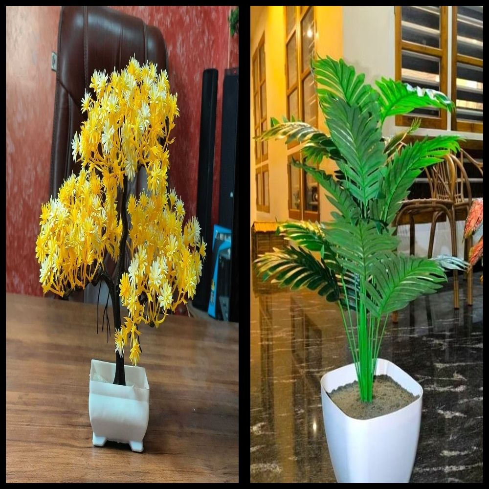 nexat Artificial Plant with Pot for Decoration of LivingRoom, Showcase or Office Table Bonsai Wild Artificial Plant with Pot-picture-18