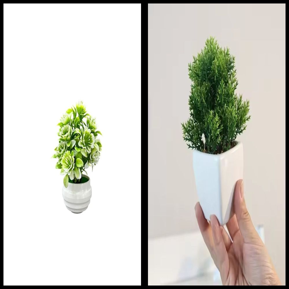 nexat Artificial Plant with Pot for Decoration of LivingRoom, Showcase or Office Table Bonsai Wild Artificial Plant with Pot-picture-17