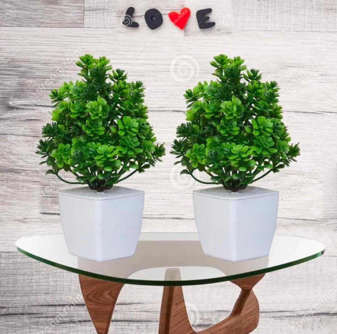 Artificial Bonsai Mini Table Top Plant With Pot for Home & Office Dcor Bonsai Wild Artificial Plant with Pot-image-32