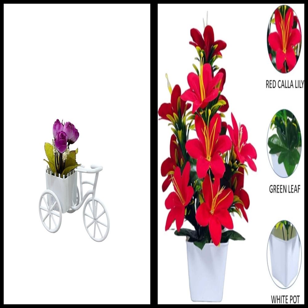 nexat Artificial Plant with Pot for Decoration of LivingRoom, Showcase or Office Table Bonsai Wild Artificial Plant with Pot-picture-9