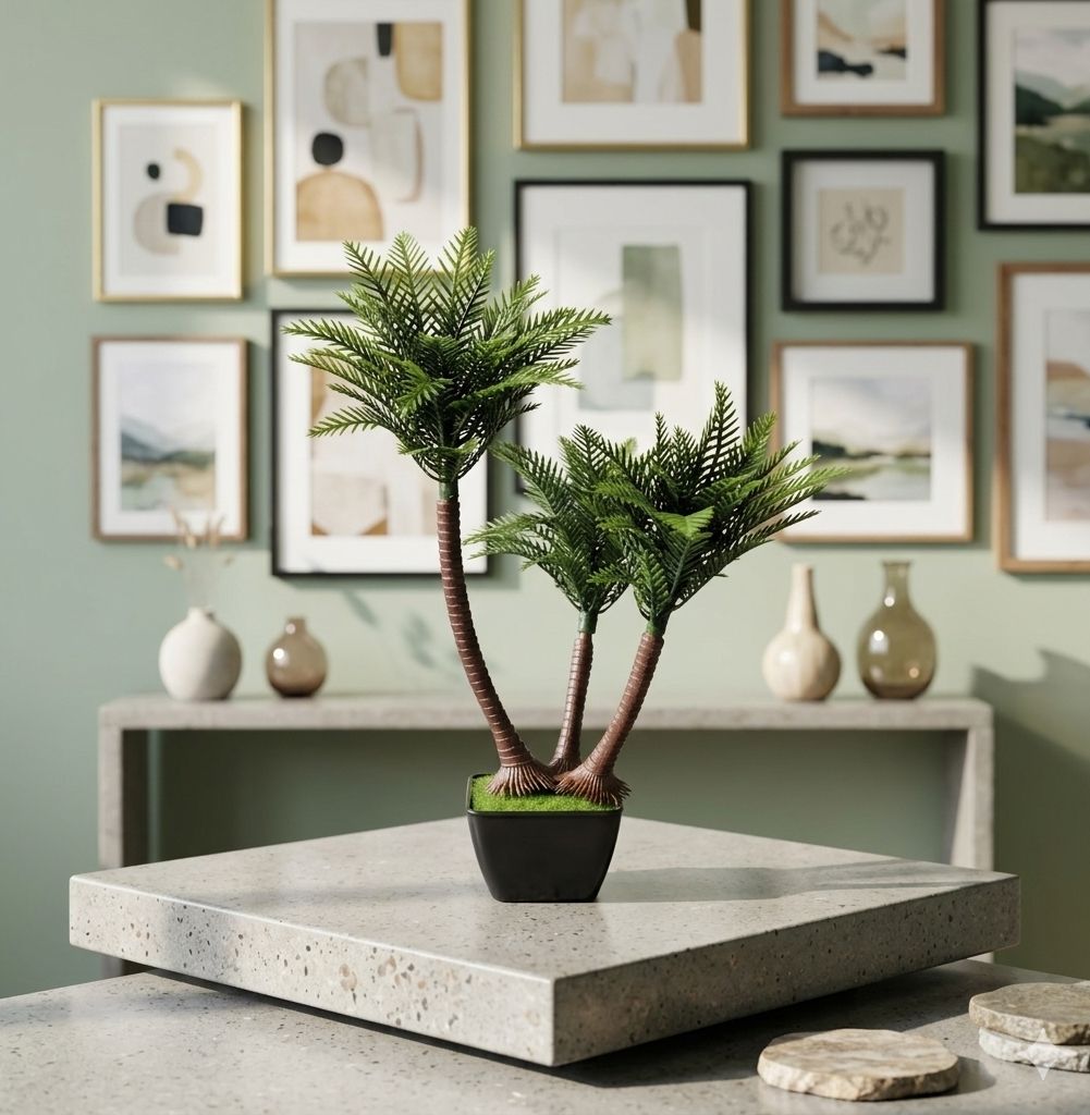 Artificial Coconut Plant With Black Pot | Home & Office Decor Artificial Plant with Pot-image-12