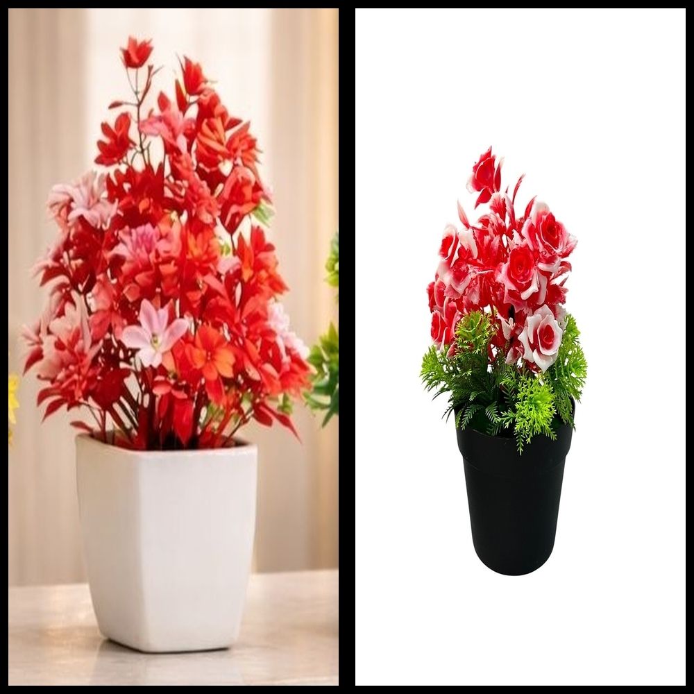 nexat Artificial Plant with Pot for Decoration of LivingRoom, Showcase or Office Table Bonsai Wild Artificial Plant with Pot-picture-22