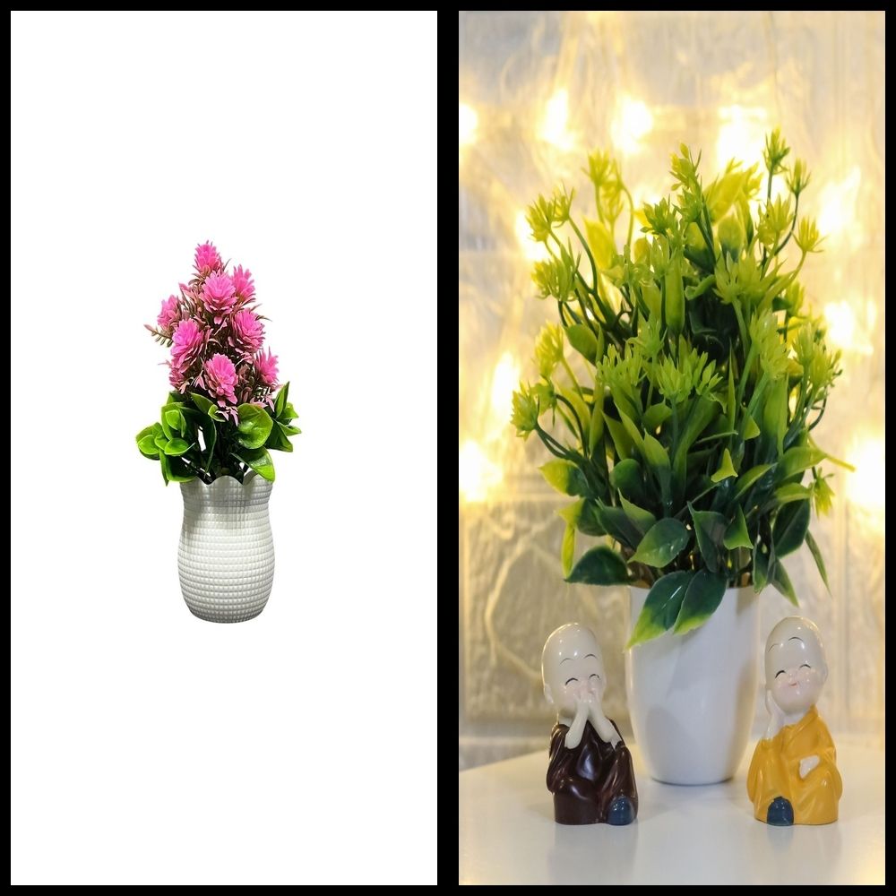 lakhaji Artificial Plant with Pot for Decoration of LivingRoom, Showcase or Office Table Bonsai Wild Artificial Plant with Pot-picture-47