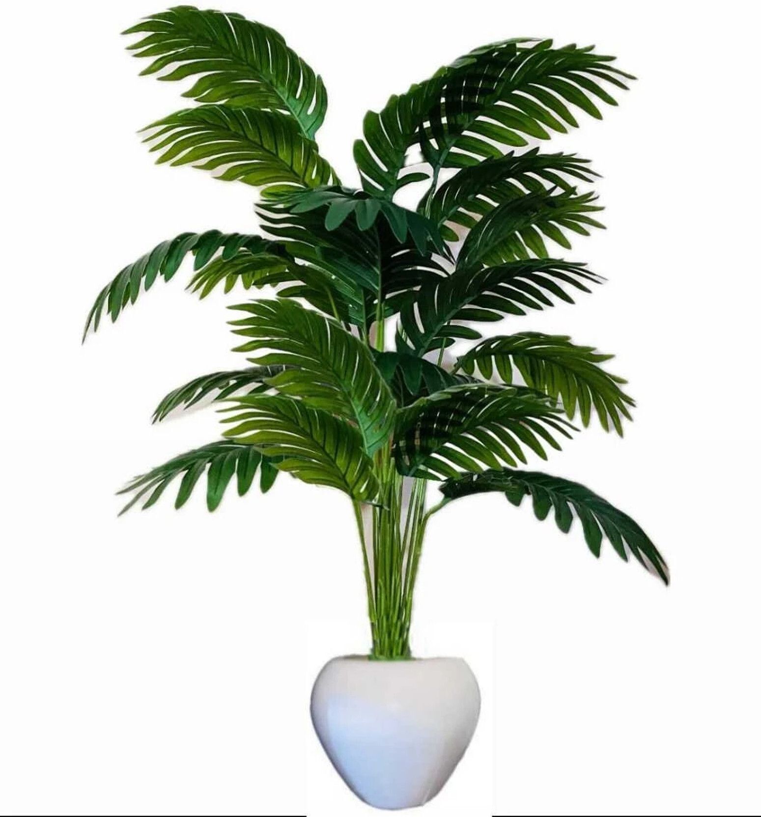 EverGreen Decor Plant Arrtificial Green 12 Leafs Palm Tree with pot Artificial Plant with Pot-image-28