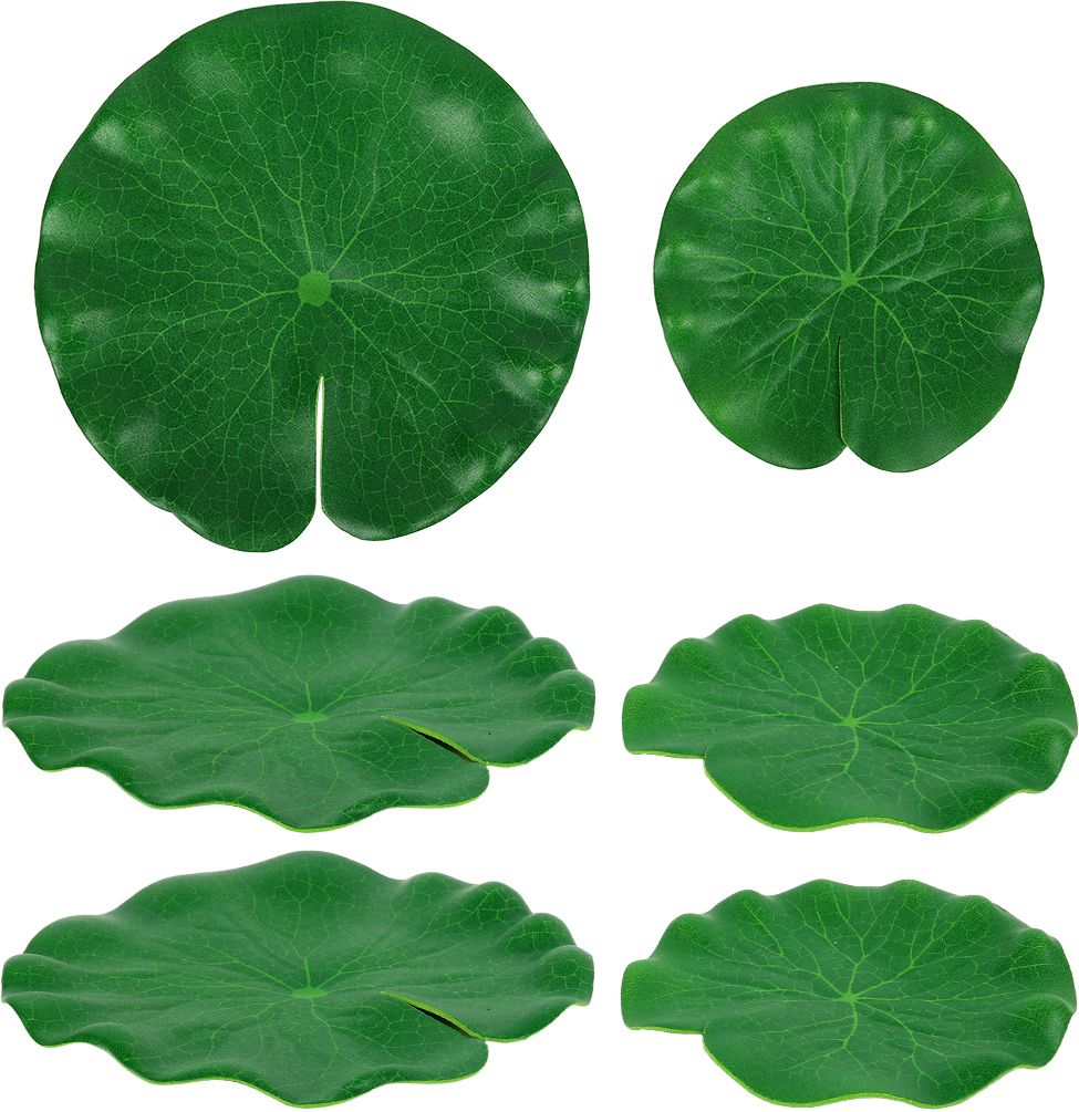 Artificial Floating Lily Pads for Ponds and Pools Set of 6 Foam Leaves Bonsai Artificial Plant-image-5