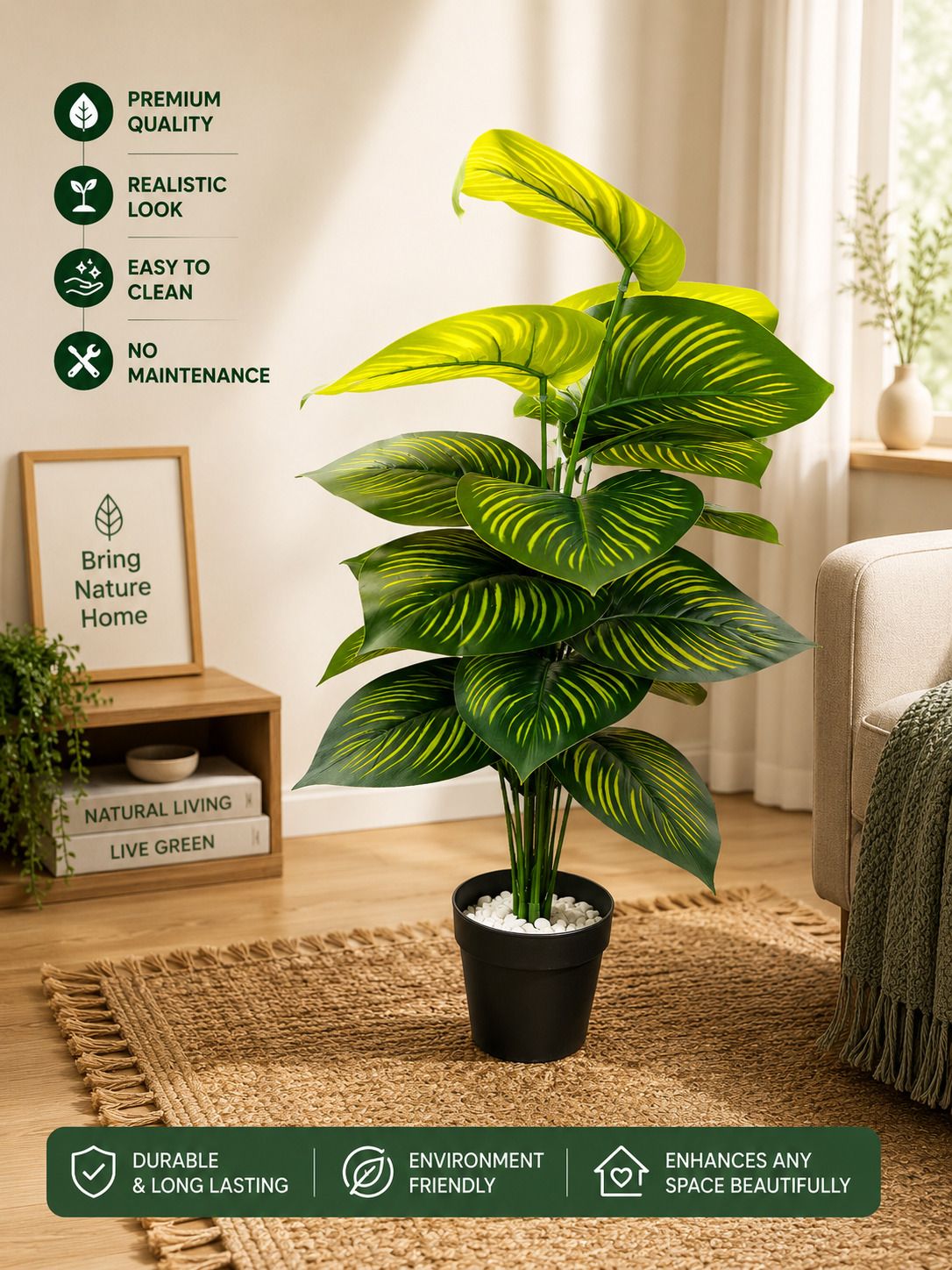 krishnaart 18plant Bonsai Artificial Plant with Pot-picture-19