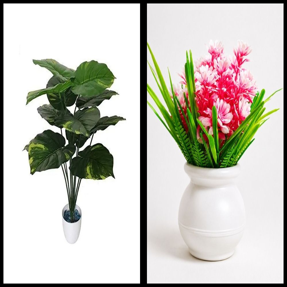 nexat Artificial Plant with Pot for Decoration of LivingRoom, Showcase or Office Table Bonsai Wild Artificial Plant with Pot-picture-12