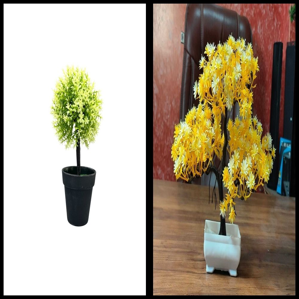 nexat Artificial Plant with Pot for Decoration of LivingRoom, Showcase or Office Table Bonsai Wild Artificial Plant with Pot-picture-31