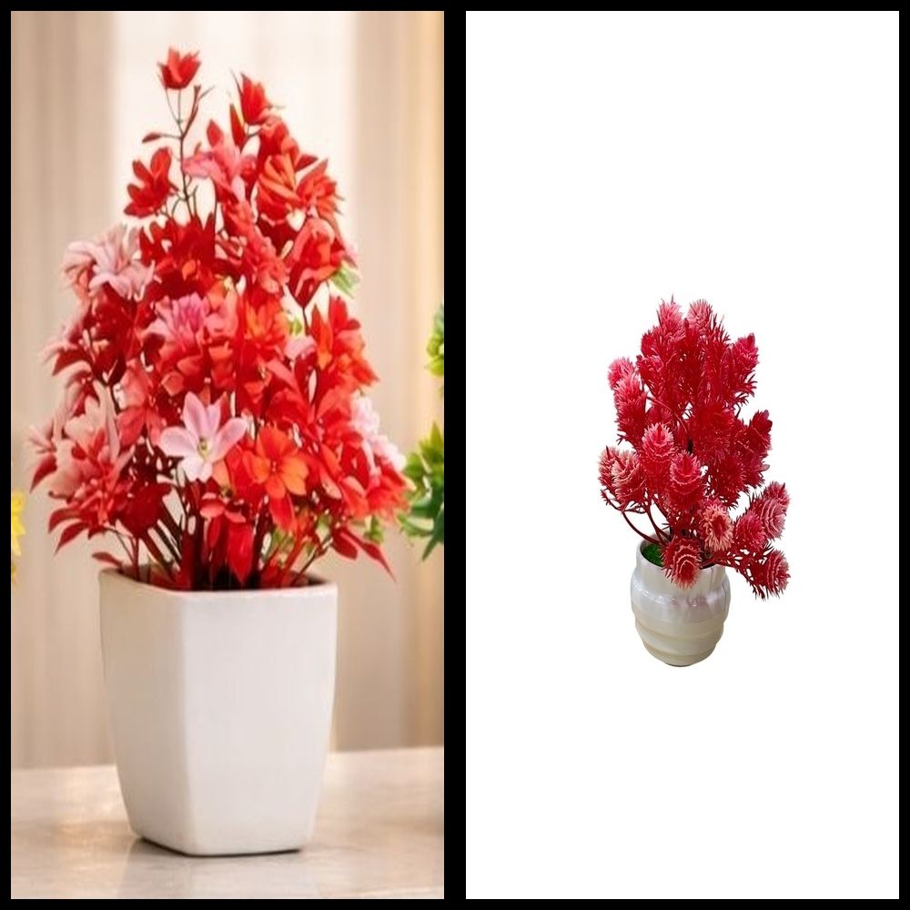 nexat Artificial Plant with Pot for Decoration of LivingRoom, Showcase or Office Table Bonsai Wild Artificial Plant with Pot-picture-24
