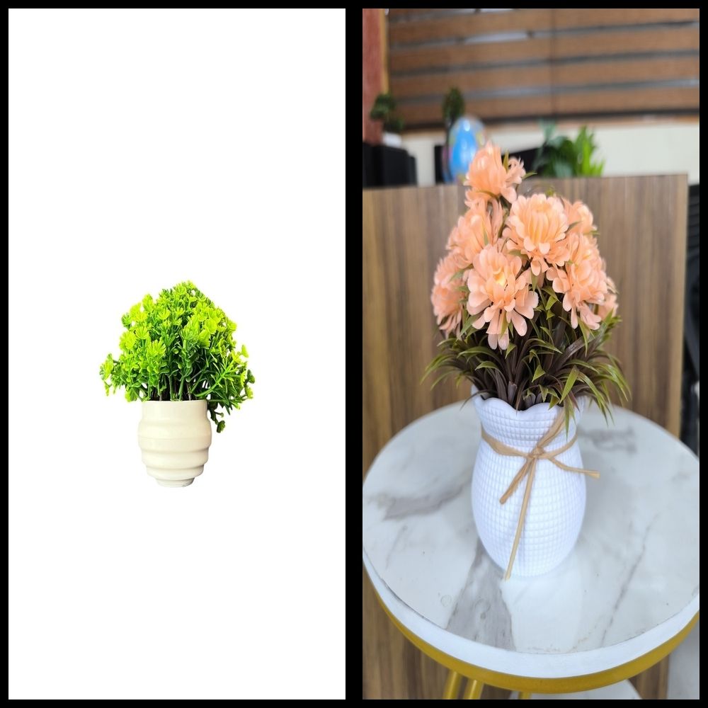 nexat Artificial Plant with Pot for Decoration of LivingRoom, Showcase or Office Table Bonsai Wild Artificial Plant with Pot-picture-38