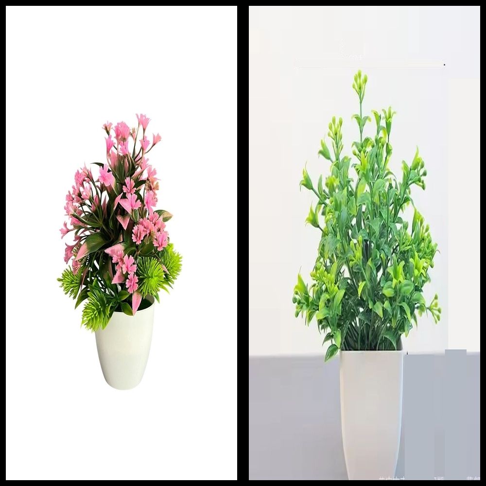 lakhaji Artificial Plant with Pot for Decoration of LivingRoom, Showcase or Office Table Bonsai Wild Artificial Plant with Pot-picture-46