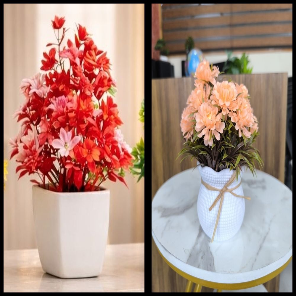 nexat Artificial Plant with Pot for Decoration of LivingRoom, Showcase or Office Table Bonsai Wild Artificial Plant with Pot-picture-30