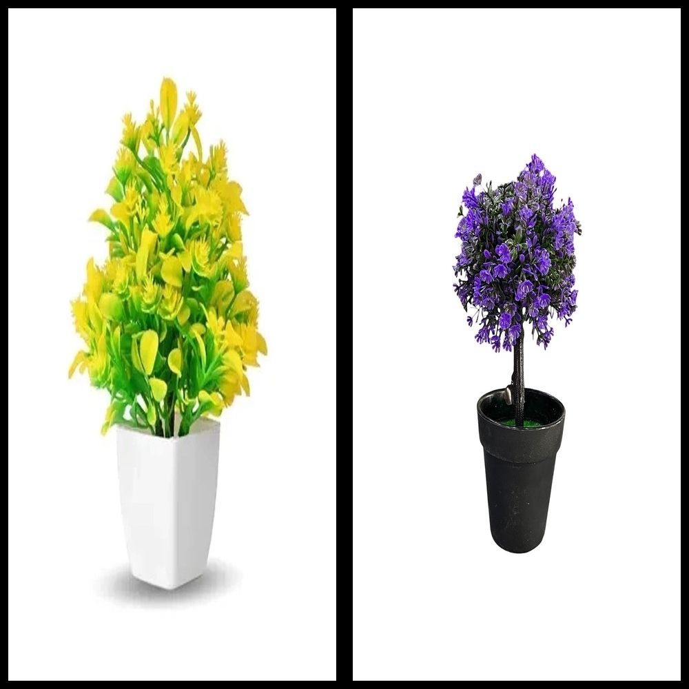 nexat Artificial Plant with Pot for Decoration of LivingRoom, Showcase or Office Table Bonsai Wild Artificial Plant with Pot-picture-13
