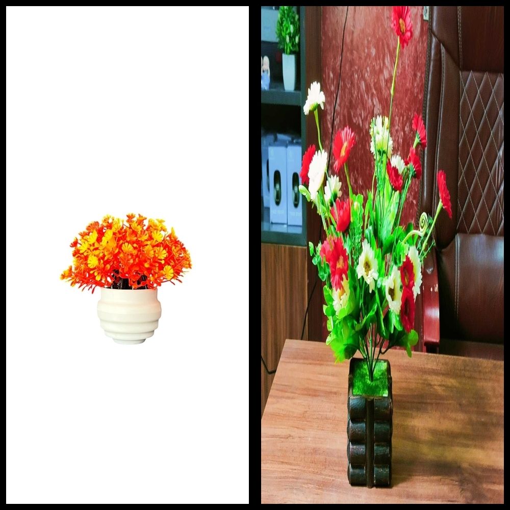 nexat Artificial Plant with Pot for Decoration of LivingRoom, Showcase or Office Table Bonsai Wild Artificial Plant with Pot-picture-21