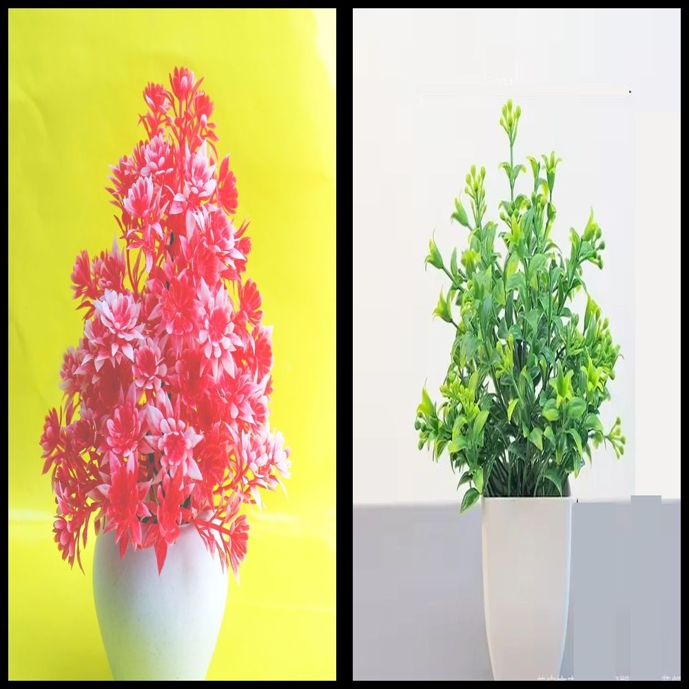 nexat Artificial Plant with Pot for Decoration of LivingRoom, Showcase or Office Table Bonsai Wild Artificial Plant with Pot-picture-23